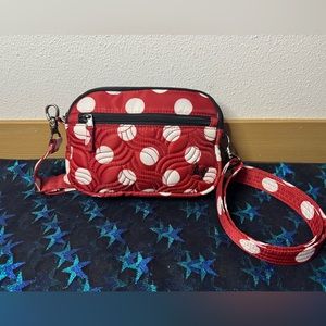 Lug Bags | Lug Convertible Rfid Crossbody And Belt Bag | Color: Red/White